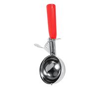ANKROYU Cucchiaio per gelato in acciaio inossidabile con manico in plastica antiscivolo, pratico utensile da cucina per casa, ristorante, bar, 9 misure disponibili, materiale per u (5,2 cm)