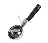 ANKROYU Cucchiaio per gelato in acciaio inossidabile con manico in plastica antiscivolo, pratico utensile da cucina per casa, ristorante, bar, 9 misure disponibili, materiale per u (4,7 cm)