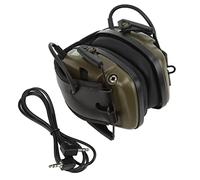 ANKROYU Cuffie professionali per la protezione dell'udito Cuffie antirumore con microfono direzionale Fascia regolabile Sicurezza dell'udito per poligono di tiro Attività all'apert (Verde scuro)