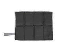 ANKROYU Cuscino da picnic Cuscino da sedile pieghevole per esterno ispessimento a 3 strati per campeggio Beach Park Tessuto Oxford Cotone perlato 39x29,5x1 cm (Nera)