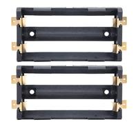 ANKROYU Custodia portabatteria Scatola di immagazzinaggio durevole e di alta qualità per progetti fai da te Power Bank e organizzazione della batteria Confezione da 2 plastica nera