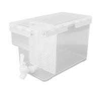 ANKROYU Distributore di bevande per frigorifero di grande capacità Bollitore freddo con rubinetto e filtro Contenitore per bevande multifunzione per ufficio domestico Plastica 11 x (6L Bianco)