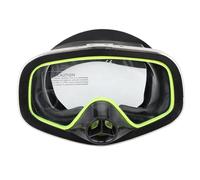 ANKROYU Diving Goggles with Tempered Glass Lens, Silicone Watertight Swimming Goggles for Snorkeling Diving, Prevent Scratch Impact Resistant, Adjustable Strap, Ocean Exploration G (Blue) (Yellow)