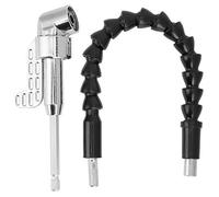 ANKROYU Driver per punte ad angolo di 105 gradi con albero flessibile Adattatore per trapano universale per spazi ristretti Costruzione in lega Accessorio per utensili di livello p