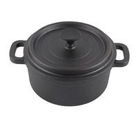 ANKROYU Dutch Oven Cast Iron Pot with Lid Traditional Style Thickened Ergonomic Handle Insulation Cooking Pot for Slow Cooking Roasts Soups Stews Gas Electric Oven Barbecue (Diametro 20 cm)