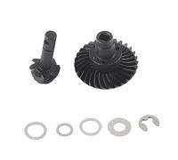 ANKROYU Eliminazione elicoidale per Il pignone a Spirale Set ad Alte Prestazioni in Acciaio Rc Accessori di Sostituzione 'Accessorio per Auto per assiale SCX10 II AR44 90046 Moo Nero 24mm