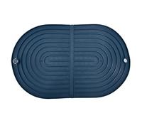 ANKROYU Extra Large Foldable Dish Drying Mat Heat Resistant Non Slip Kitchen Counter Mat for Sink Countertop TPR Material 24.5 x 39.5 cm Dish Rack Alternative (Blu scuro)