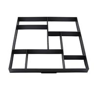 ANKROYU Fai -da -te a 8 griglia pavimentazione in plastica stampo steping pietra di pietra produttrice di percorso di cemento creatore per decorazione giardino decorazione nero riu