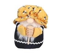 ANKROYU Famiglia senza volto fatta a mano Gnome Dwarf Ape decorazioni per la casa per il compleanno di Natale morbido Ornamento DECROAZIONE Scaffali del soggiorno 18x15 cm (Barba)