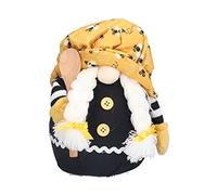 ANKROYU Famiglia senza volto fatta a mano Gnome Dwarf Ape decorazioni per la casa per il compleanno di Natale morbido Ornamento DECROAZIONE Scaffali del soggiorno 18x15 cm (Treccia)