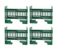 ANKROYU Fermalibri in metallo resistente da 4 pezzi Supporto per scaffale regolabile a scomparsa con design sottile salvaspazio per l'organizzazione della scrivania della bibliotec (Verde chiaro)