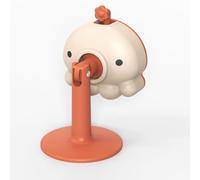ANKROYU Fermaporta in silicone a forma di polpo, adorabile animale, forte ventosa, installazione gratuita, riduzione del rumore, paraurti per porta, per casa, ufficio, bagno, camer (Blu) (Arancia)