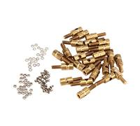 ANKROYU Fermo di collegamento dell'asta di spinta per modello RC Connettore a regolazione rapida in ottone Prestazioni stabili Design leggero per modelli di aerei elicotteri RC Mod