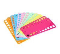 ANKROYU Fili a punto incrociato Organizzatore di plastica filo filo filo di avvolgimento 20 fori Organizzatore di ricamo riutilizzabile per cucire cucitura a cucedri 12pc Multicolo
