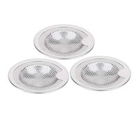 ANKROYU Finoio per lavello in acciaio inossidabile Premium Rused Apertide Anti intasamento Filtro Cover Casker Catcher per Bacino da bagno Cucina Bacino da bagno Silver 3 dimension (M 25x25x10.5cm /