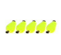 ANKROYU Float Float Foam Tear Drop Strike Indicatore Leggero Alta Galleggiabilità Galleggiante Acqua per Pesca a Mosca Giallo Arancione Set 5 Pz (Giallo fluorescente)