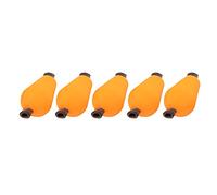 ANKROYU Float Float Foam Tear Drop Strike Indicatore Leggero Alta Galleggiabilità Galleggiante Acqua per Pesca a Mosca Giallo Arancione Set 5 Pz (Arancia)