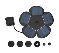 ANKROYU Fontana ad energia solare Decorativa a forma di fiore di pruno Design ad avvio rapido automatico Fontana da giardino esterna per abbeveratoio per uccelli Piccolo laghetto i
