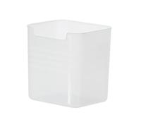 ANKROYU Frigorifero per porte laterale Organizzatore di frigorifero Organizzatore bin Plastic Plastic Food Box traslucido per la cucina Design a bocca larga Spazio trasparente Risp