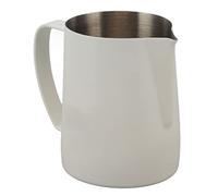ANKROYU Frothing Jug Pitcher Falcon Beak Tip 304 Stainless Steel Milk Frother Cup for Home Cafe 600ml (Bianco)
