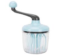 ANKROYU Frusta per panna Frullino per le uova Montalatte Semi automatico a manovella Utensile da per la cottura domestica Durevole ABS PET Verde 24,5x13,5 cm