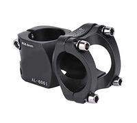ANKROYU Gambo a Manubrio Corto per Legato in Bicicletta in Lega Leggera Durevole Bike Sostituzione del Manubrio per Bici da Cambio Fisso Mountain Road Bike Nere 31,8x32mm
