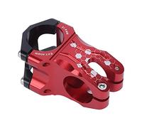 ANKROYU Gambo della mountain bike 31,8 mm 50 mm in lega di alluminio gambo corto manubrio ad alta resistenza design di ammortizzatore vuoto per mountain bike per mountain bike bici (Rosso nero)