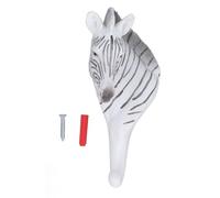 ANKROYU Gancio appendiabiti vintage a forma di corna di animale, da parete, in ferro, decorativo per chiavi, cappelli, borse, asciugamani, per soggiorno, bagno, camera da letto, in (A forma di zebra)