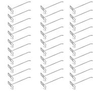 ANKROYU Gancio per Scaffale Griglia Gancio per Scaffale in Ferro Gancio per Espositore per Supermercato Resistente a Prova di 3,5 mm di Spessore per Supermercati Gioiellerie 30 (20 cm/h.Cina)
