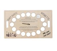 ANKROYU Gioco da tavolo per bere Gioco da tavolo rotante in legno di alta qualità per feste per adulti Riunioni di bar Divertimento durevole in legno di bosso 45 cm