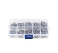 ANKROYU Girelle da Pesca in Ottone ad Alta Resistenza da 210 Pezzi con connettori a Scatto Girelle rotanti rivestite in Nichel Nero per Accessori per Attrezzatura da Pesca per trot