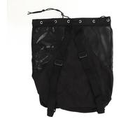 ANKROYU Grande zaino in maglia in mesh spiaggia impermeabile sacca da bagno traspirante con spalline regolabili per il viaggio sportivo di nuoto (NERO)
