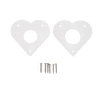 ANKROYU Guardia per casetta per Uccelli Portale in Metallo a Forma di Cuore Robusta Protezione per Ingresso in Alluminio Regolabile per Giardini Parchi Diametro Foro da 28 mm a 32