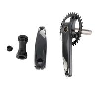 ANKROYU Guarnitura integrata cava 34T con corona in lega di alluminio con dente positivo negativo BCD104MM per mountain bike di cambio da 8 a 12 velocità