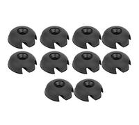 ANKROYU Guida alla Linea del Ponte Accessori in Kayak Guide di Rigging Rotondo a Filo Pesante per Canoe in Barca Marina 10pcs Set di plastica Nera Set di Linee di Coperta sicure Fa