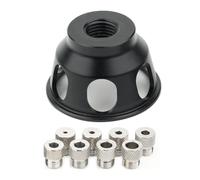 ANKROYU Guida per trapano verticale professionale Localizzatore di punzoni Maschera di foratura di precisione in lega di alluminio con 8 manicotti da 3 mm a 10 mm per la lavorazion