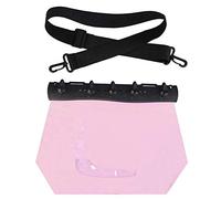 ANKROYU impermeabile di grande capacità, trasparente, per nuoto all'aperto, corsa, materiale PVC resistente, vari colori, 33,1x23,3 cm (Roseo)