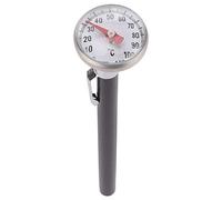 ANKROYU Indicatore di Temperatura Per Alimenti, Tè, Quadrante, Termometro Portatile in Acciaio Inossidabile, Sonda, Misuratore di Temperatura Per Cottura, Termometro Per Latte in Polvere