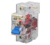 ANKROYU Interruttore automatico trasparente monoblocco in materiale ABS, 400 V, sensibile, con intervento rapido, protezione per impianti solari, sostituzione del quadro elettric (Sangue)