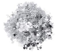 ANKROYU Just Married Coriandoli Decorazioni di Nozze 100g Romantico a Forma di Cuore Scatter Paillettes Glitter per San Anniversario Doccia Festa Decorazione della Tavola Material (Argento)