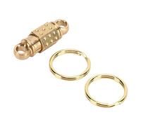ANKROYU Keechchain rapido Release Brass staccabile Tastiera Universal Universal Joint Ring Premium High Strength Lightweight for Home Office Keys 17G