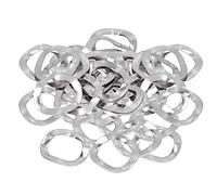 ANKROYU Kit assortimento rondelle ondulate 100 pezzi Rondelle ondulate pieghettate Hardware di fissaggio in acciaio inossidabile A2 (M10)