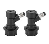 ANKROYU Kit blocco a sfera Kit Kit Premium Connettori liquidi da 1/4mfl durevoli per fusti di soda di birra in casa in acciaio inossidabile in plastica nera 2 pcs 2,8x5,5 cm