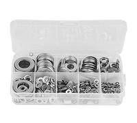 ANKROYU Kit Combinato Rondella in Acciaio Inossidabile da 580 Pezzi, Set di Rondelle Piatte con Dado con Viti, Dadi E Rondelle Piatte (dimensioni da M2 a M12)