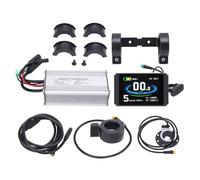 ANKROYU Kit di conversione scooter elettrico Controller motore brushless 22A con display LCD Sensore di assistenza pedale acceleratore pollice per scooter elettrici 500W Biciclette