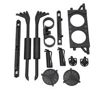 ANKROYU Kit di decorazione di guscio di auto RC Accessori per tubi di scarico della finestra durevoli in plastica di alta qualità Migliorano il realismo per ZD Racing DBX07 1/7 Vei