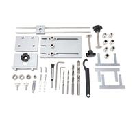 ANKROYU Kit di maschere per tasselli Kit di localizzazione trapano autocentrante a sgancio rapido regolabile per la lavorazione del legno con manicotti per trapano 5 6 8 10 mm Ide