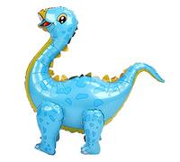 ANKROYU Kit di palloncini dinosauri giganti Set di palloncini gonfiabili in foglio di alluminio da 93 cm Set per decorazioni di compleanno Forniture per feste in piscina con acqua (Blu)