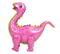 ANKROYU Kit di palloncini dinosauri giganti Set di palloncini gonfiabili in foglio di alluminio da 93 cm Set per decorazioni di compleanno Forniture per feste in piscina con acqua (Rosa)