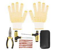 ANKROYU Kit di Riparazione dei Pneumatici per tubeless Emergenza Strumenti di Pasta per Foratura per Gomma da Punta per Le motociclette per Auto ATV Include Strisce adesive Strisce